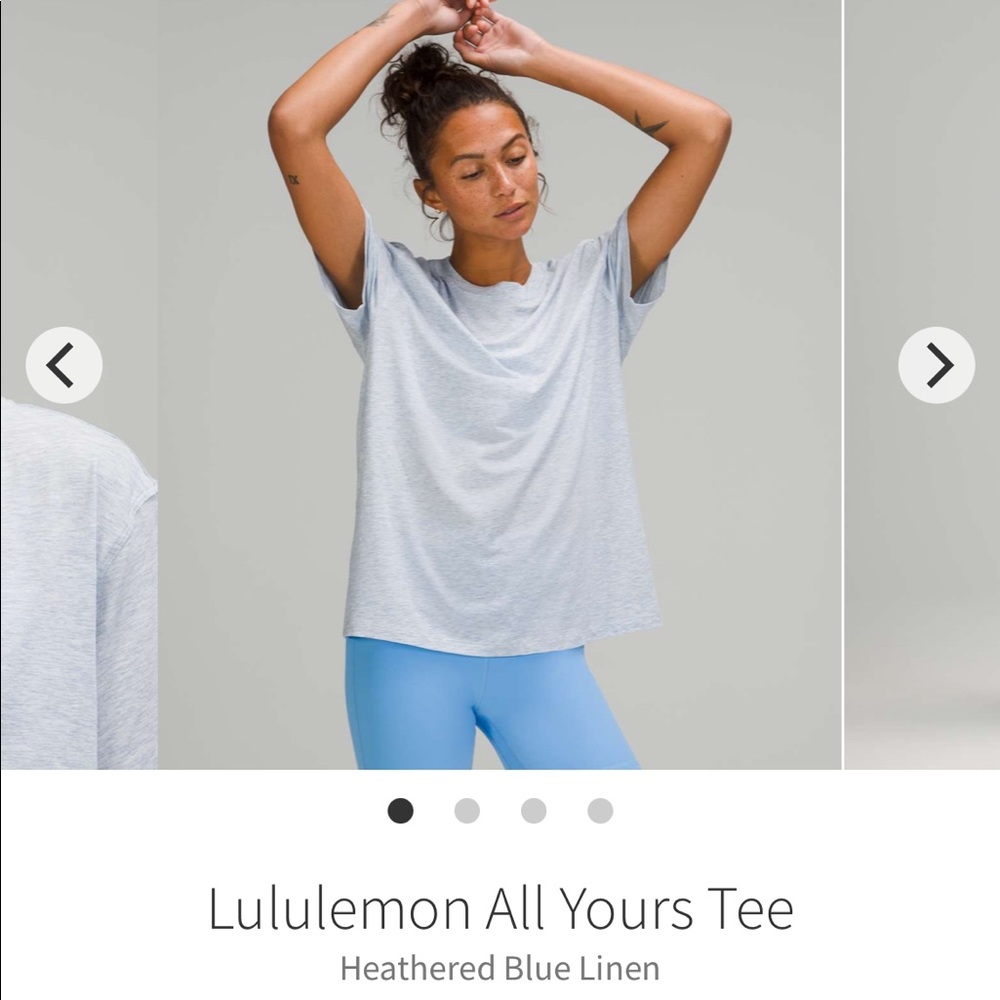 All Yours Tee Blue Linen